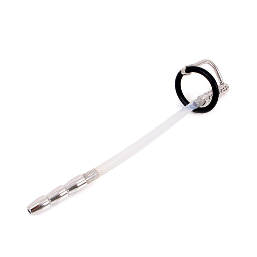 Kiotos - Geribbelde Urethral Catheter Plug - Dilator Met eikelring-Erotiekvoordeel.nl