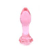 Kiotos Glass - Glazen Buttplug Met Roos - Roze-Erotiekvoordeel.nl