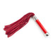 Kiotos Leather - Flogger Met Acryl Handvat - Rood-Erotiekvoordeel.nl