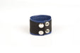 Kiotos Leather - Polsband - Leren Armband - Blauw Zwart-Erotiekvoordeel.nl