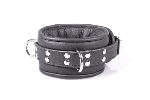 Kiotos Leather - Professional Collar 7 cm - Zwart-Erotiekvoordeel.nl