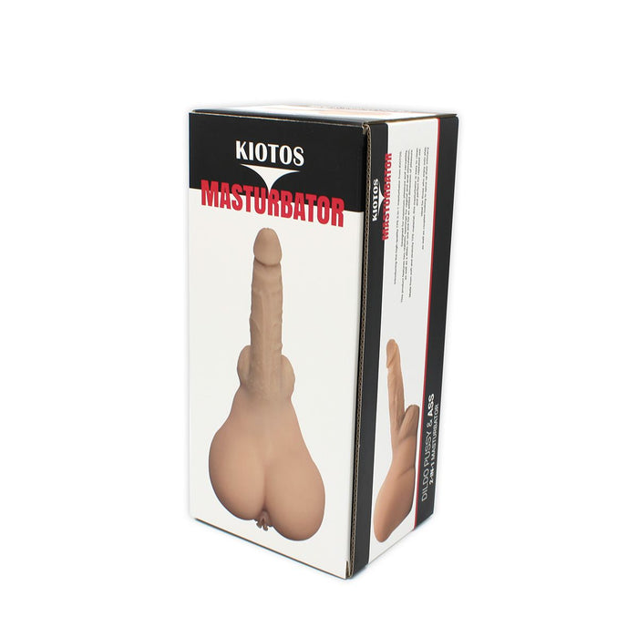 Kiotos - Masturbator & Dildo Pussy - 2-in-1 - lichte huidskleur-Erotiekvoordeel.nl