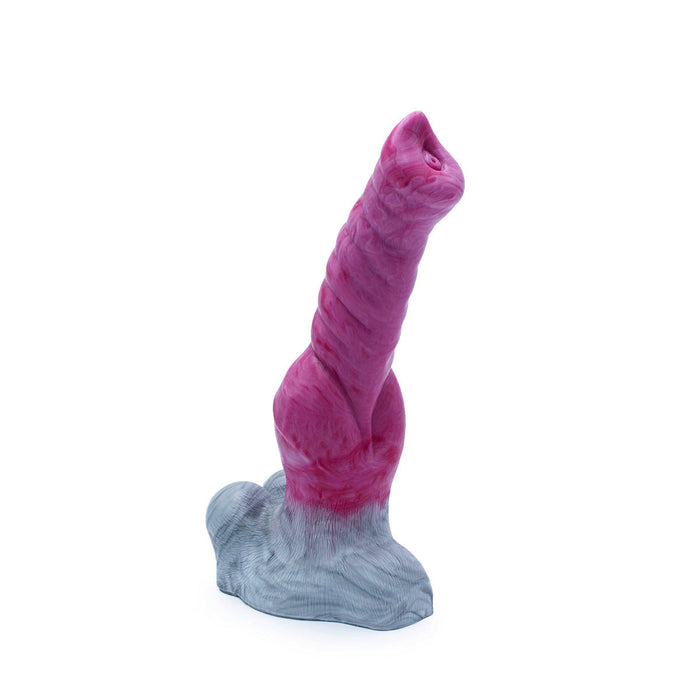 Kiotos Monstar - Anaal Dildo Beast 42 - 25.5 x 4.8 cm - Wit/Rood/Grijs-Erotiekvoordeel.nl