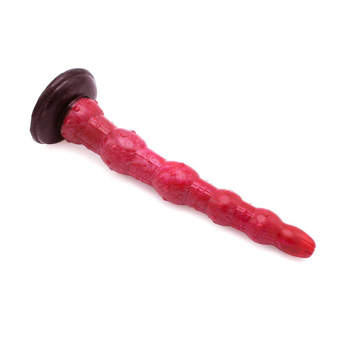 Kiotos Monstar - Anaal Dildo Beast No. 45 - 37.5 x 5.7 cm - Roze/Rood/Zwart-Erotiekvoordeel.nl