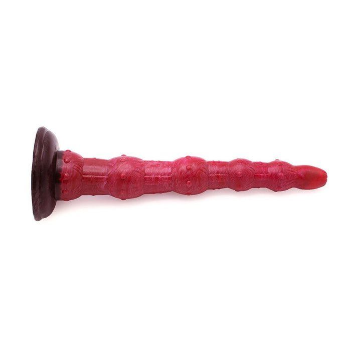 Kiotos Monstar - Anaal Dildo Beast No. 45 - 37.5 x 5.7 cm - Roze/Rood/Zwart-Erotiekvoordeel.nl