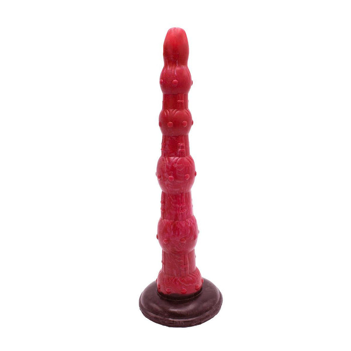 Kiotos Monstar - Anaal Dildo Beast No. 45 - 37.5 x 5.7 cm - Roze/Rood/Zwart-Erotiekvoordeel.nl