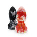 Kiotos Monstar - Buttplug Beast 5 - 16.5 x 6.5 cm - Tie Dye Zwart/Wit-Erotiekvoordeel.nl