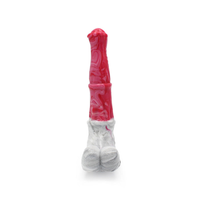 Kiotos Monstar - Dildo Beast 22 - Roze/Grijs/Wit-Erotiekvoordeel.nl