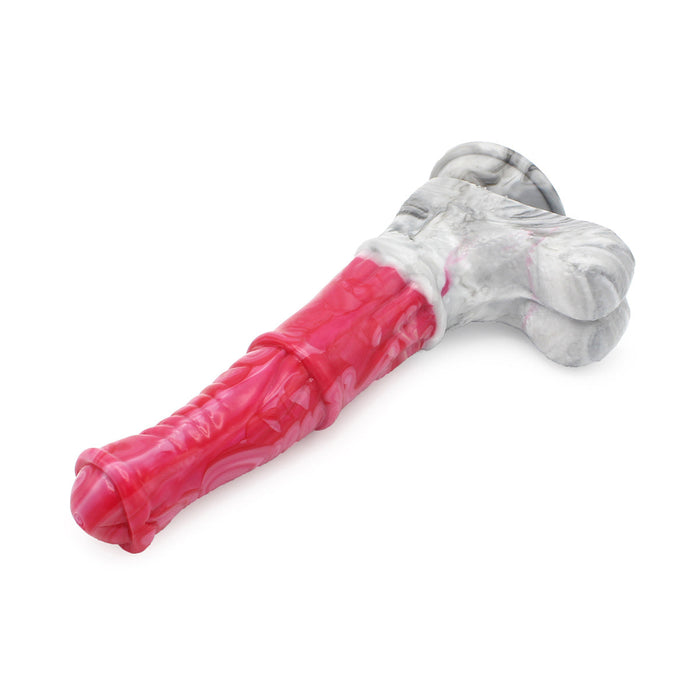 Kiotos Monstar - Dildo Beast 22 - Roze/Grijs/Wit-Erotiekvoordeel.nl