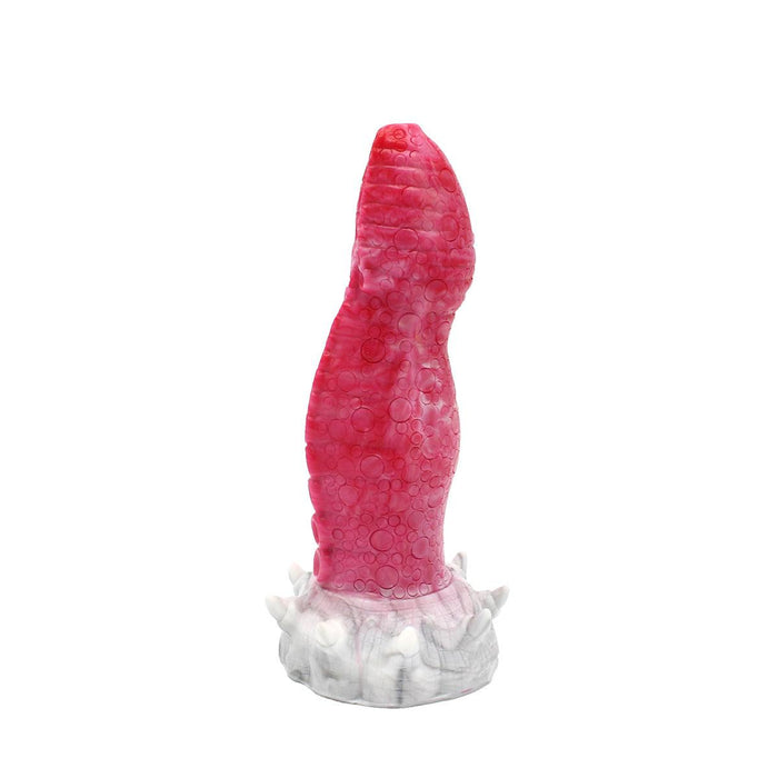 Kiotos Monstar - Dildo Beast 24 - 21 x 6 cm - Roze/Grijs/Wit-Erotiekvoordeel.nl