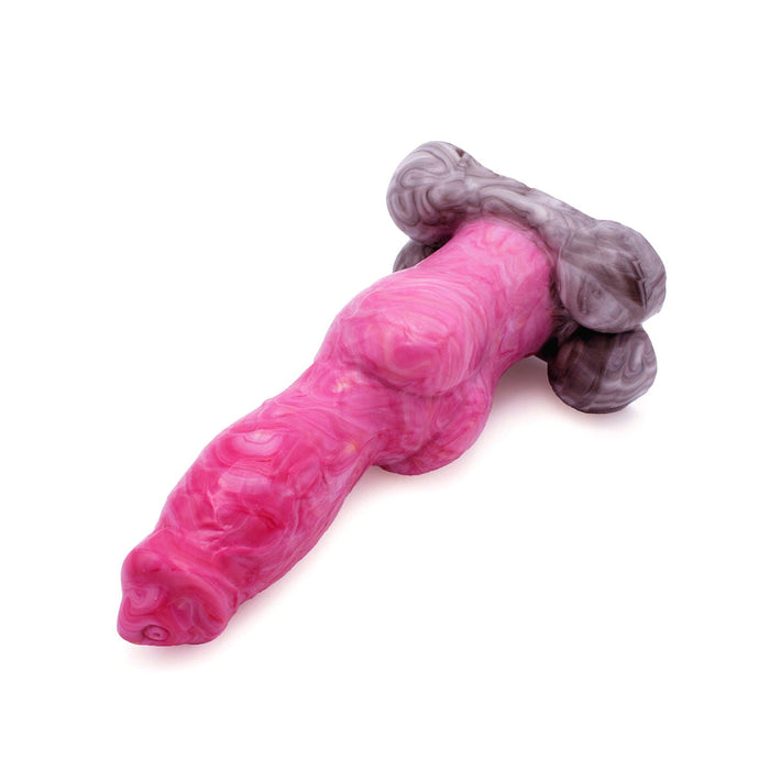 Kiotos Monstar - Dildo Beast 43 - 22 x 7 cm - Rood/Wit/Zwart-Erotiekvoordeel.nl