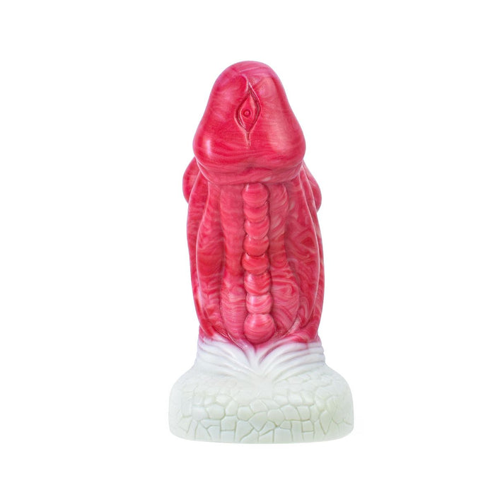 Kiotos Monstar Dildo Beast Nr. 78 Caraxes - Roze/Wit/Grijs-Erotiekvoordeel.nl