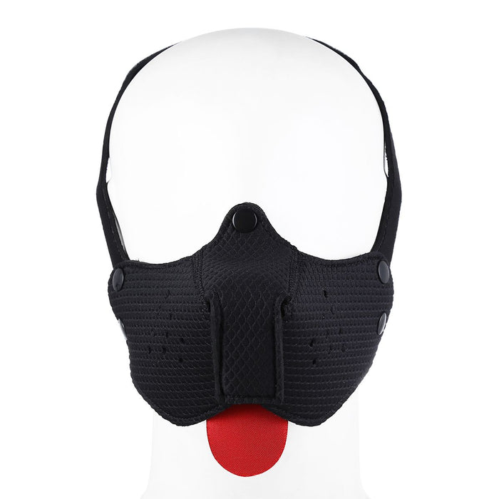 Kiotos - Neopreen Puppy Dog Gag - Mondmasker - Zwart-Erotiekvoordeel.nl