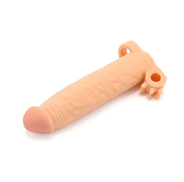 Kiotos - Realistic Penis Sleeve van 19 cm met Vibrator Bullet Houder en Ball Stretcher - Boost Je Intieme Momenten!-Erotiekvoordeel.nl