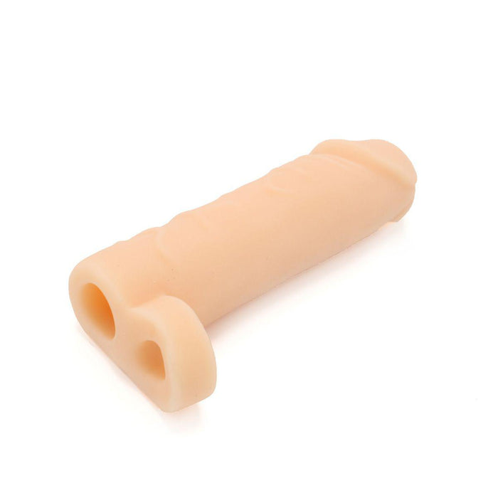 Kiotos - Realistische Penis Sleeve - Extra Soft - Met Ballstretcher - Comfort, Plezier en Extra Omtrek-Erotiekvoordeel.nl