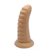 Kiotos - Ribbed Penis XL Shinny Flesh Suction Dildo - Amazing Shinny Gold/Flesh Silicone - 8 cm diameter x 30 cm lang-Erotiekvoordeel.nl