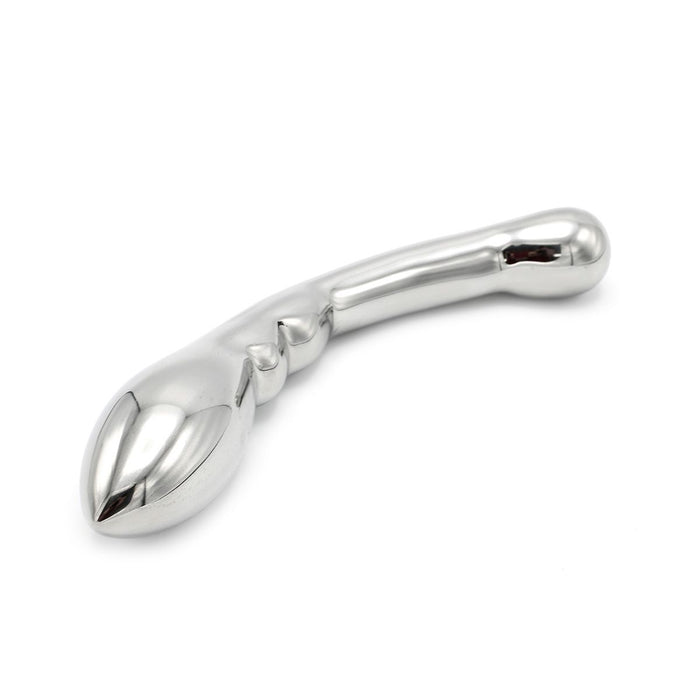 Kiotos Steel - Curve Steel Dildo Smooth - Gladde Dildo met Verdikkingen - RVS-Erotiekvoordeel.nl