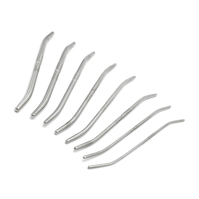 Kiotos Steel - Double End Dilator Set met Curve - RVS - 8 stuks-Erotiekvoordeel.nl