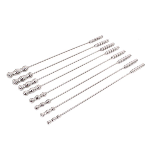 Kiotos Steel - Urethral Sound Rosebud Dilators - Set Van 8 Stuks-Erotiekvoordeel.nl