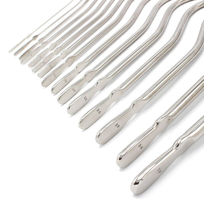 Kiotos Steel - Volledig Stalen Dilator Set DeLuxe - 15 stuks in etui-Erotiekvoordeel.nl