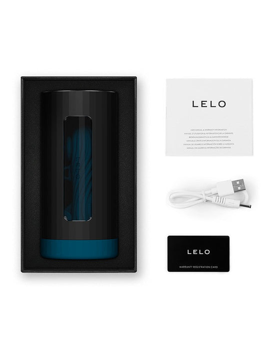LELO - F1S V3 XL - Interactieve Masturbator met App Control - Blauw/Zwart-Erotiekvoordeel.nl