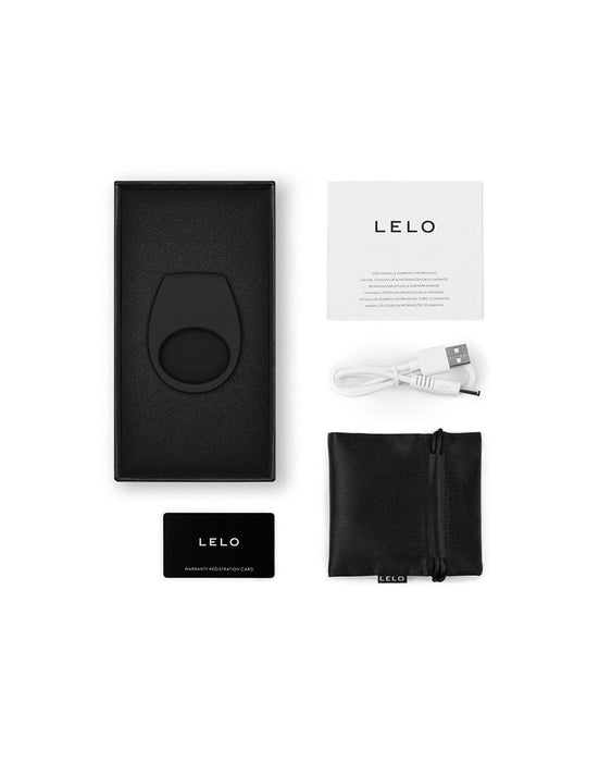 LELO - Tor 3 Vibrerende Cockring Voor Koppels met App Control - Zwart-Erotiekvoordeel.nl