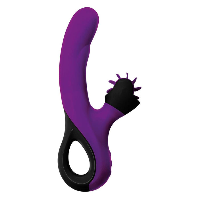 Lang Loys - Vibrator Met Draaiend Clitoris Wieltje - Imiteert Orale Sex - Paars-Erotiekvoordeel.nl