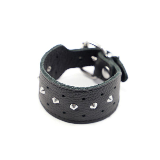 Kiotos - Leren armband Met Studs - Zwart-Erotiekvoordeel.nl