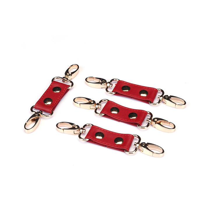 Liebe Seele - Bright Red - PU Lederen Hogtie - Vegan-Erotiekvoordeel.nl