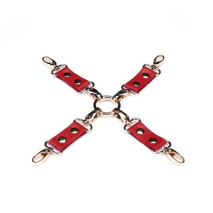 Liebe Seele - Bright Red - PU Lederen Hogtie - Vegan-Erotiekvoordeel.nl