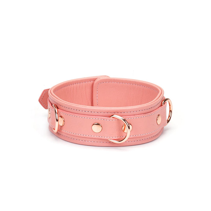 Liebe Seele - Pink Dream Leren Collar Met Leiband - Roze-Erotiekvoordeel.nl