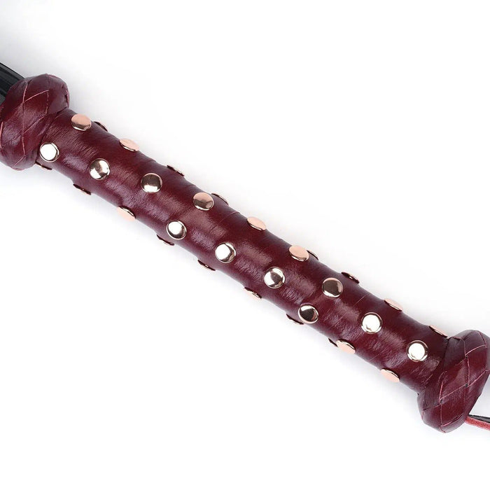 Liebe Seele - Wine Red - Luxe lederen Flogger - exclusief En handgemaakt In Japan-Erotiekvoordeel.nl