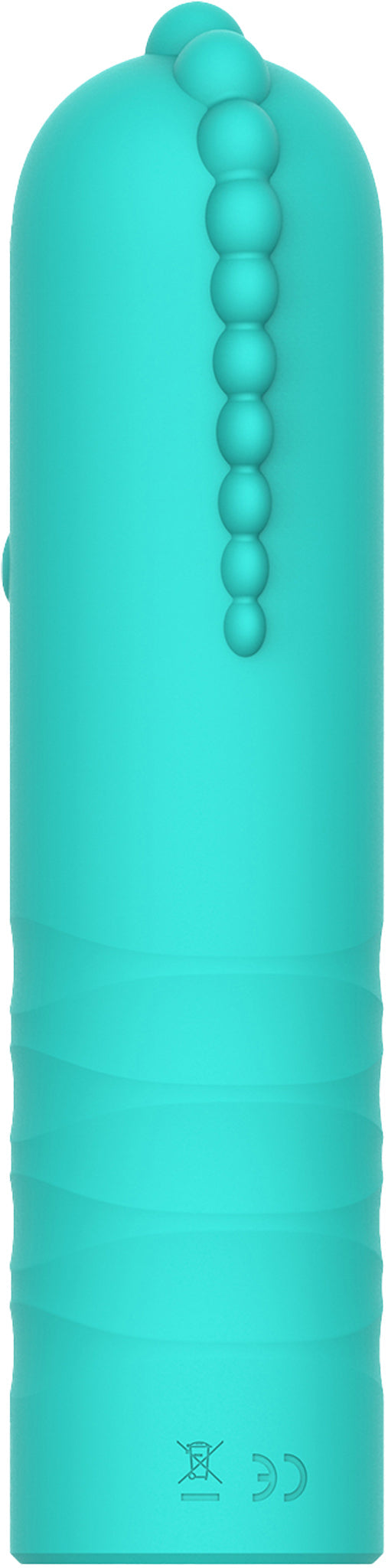 Limitless - BV1 - Bullet Vibrator met Ribbels voor Extra Stimulatie - Turquoise-Erotiekvoordeel.nl