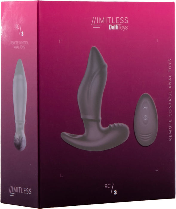 Limitless - RC3 - Anaal Vibrator met Afstandsbediening - Zwart-Erotiekvoordeel.nl