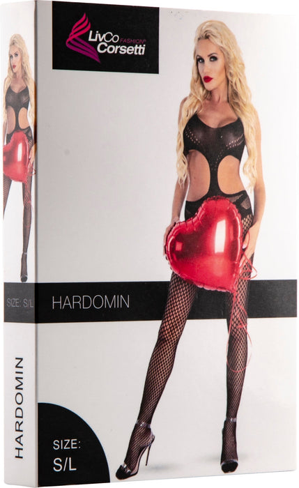 LivCo - Hardomin - One Size - Catsuit - Zwart-Erotiekvoordeel.nl