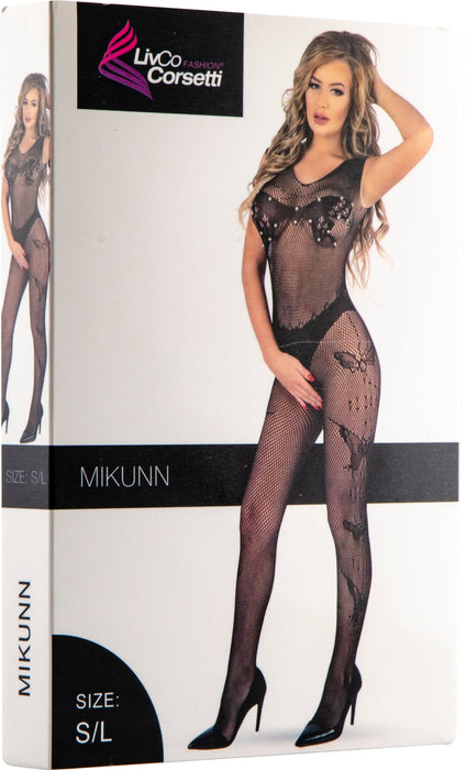 LivCo - Mikunn - Catsuit - One Size - Zwart-Erotiekvoordeel.nl