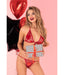 LivCo - Strap Hearts - Lingerieset - Maat XL/2XL - Rood-Erotiekvoordeel.nl