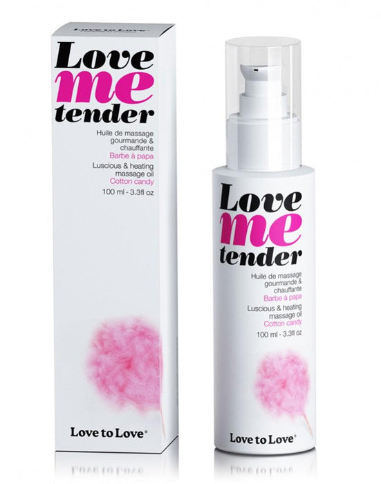 Love me Tender - Verwarmende Massageolie - Cotton Candy-Erotiekvoordeel.nl