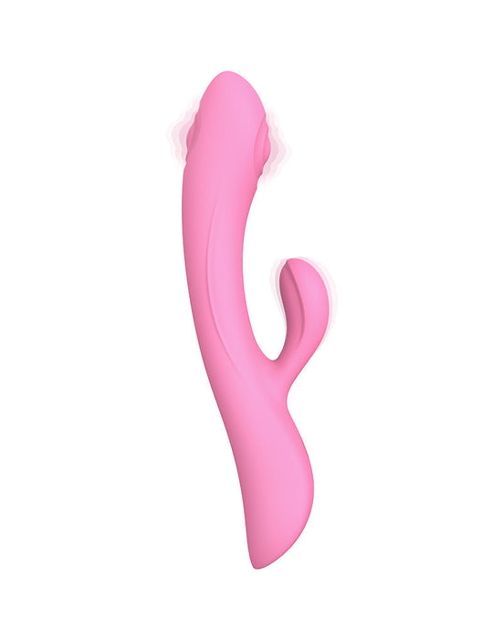 Love to Love - Bunny & Clyde - Rabbit Vibrator Met Tapping Functie - Roze-Erotiekvoordeel.nl