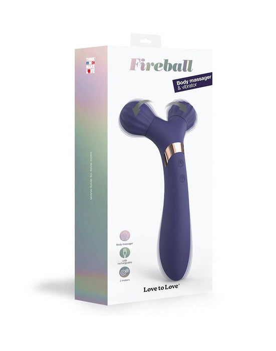 Love to Love - FIREBALL Body Massager & Vibrator - indigo-Erotiekvoordeel.nl