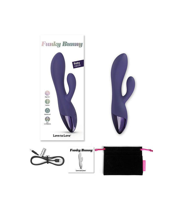 Love to Love - Funky Bunny - Rabbit Vibrator - Paars-Erotiekvoordeel.nl