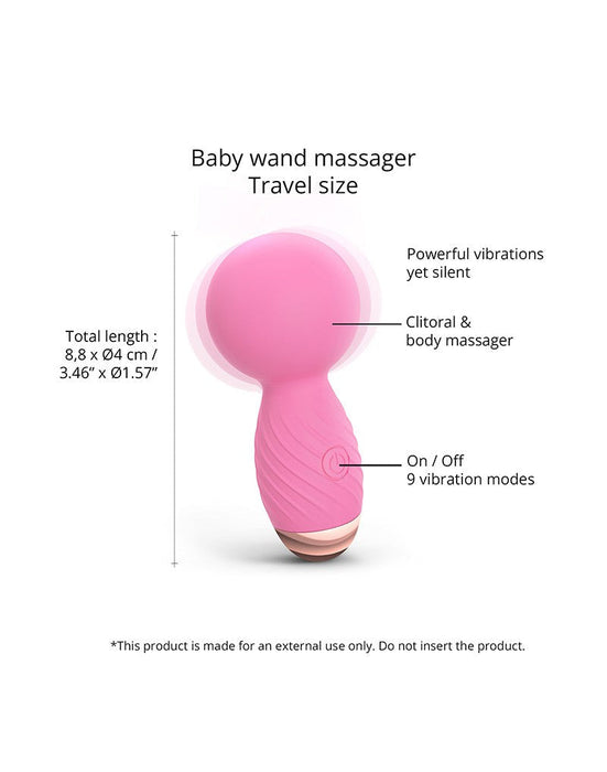 Love to Love - Itsy Bitsy - Mini Wand Vibrator - Roze-Erotiekvoordeel.nl