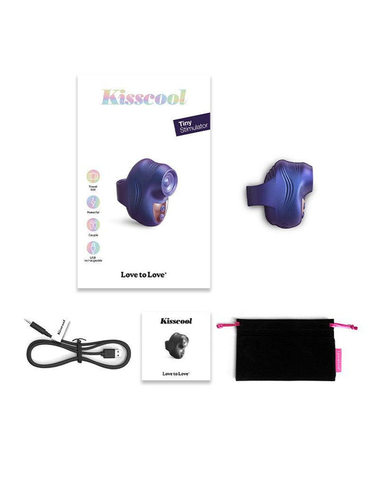 Love to Love - Kisscoll - Vinger Vibrator met Tapping Functie - Parelmoer Paars-Erotiekvoordeel.nl