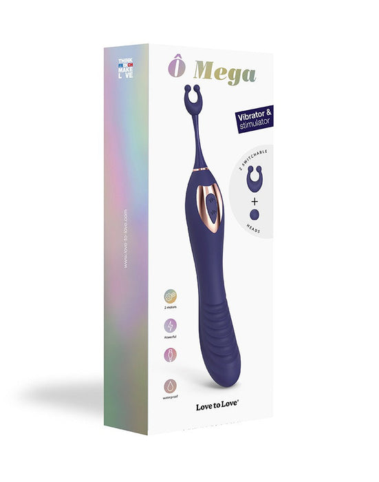 Love to Love - Ô Mega - Pinpoint Vibrator èn G-spot Vibrator - Paars-Erotiekvoordeel.nl