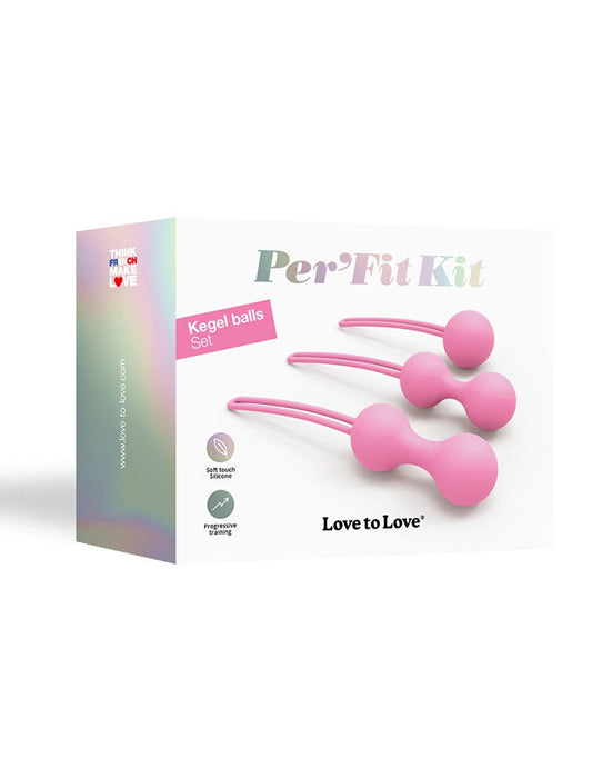 Love to Love - Per'fit Kit Kegel Balletjes Bekkenbodem Training - Roze-Erotiekvoordeel.nl