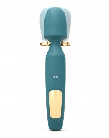 Love to Love - R-Evolution Wand Vibrator Set Met 2 verwisselbare opzetstukken - Turquoise-Erotiekvoordeel.nl