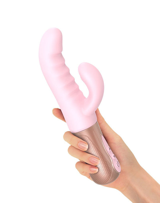 Love to Love - Sassy Bunny - Rabbit Vibrator met Tapping Functie - Lichtroze-Erotiekvoordeel.nl