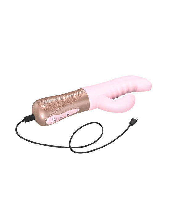 Love to Love - Sassy Bunny - Rabbit Vibrator met Tapping Functie - Lichtroze-Erotiekvoordeel.nl