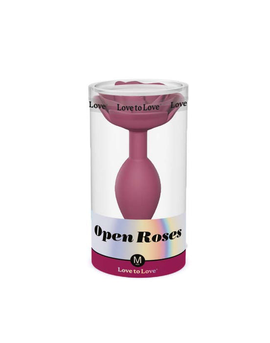 Love to Love - Open Roos Buttplug - Maat M - Rood-Erotiekvoordeel.nl