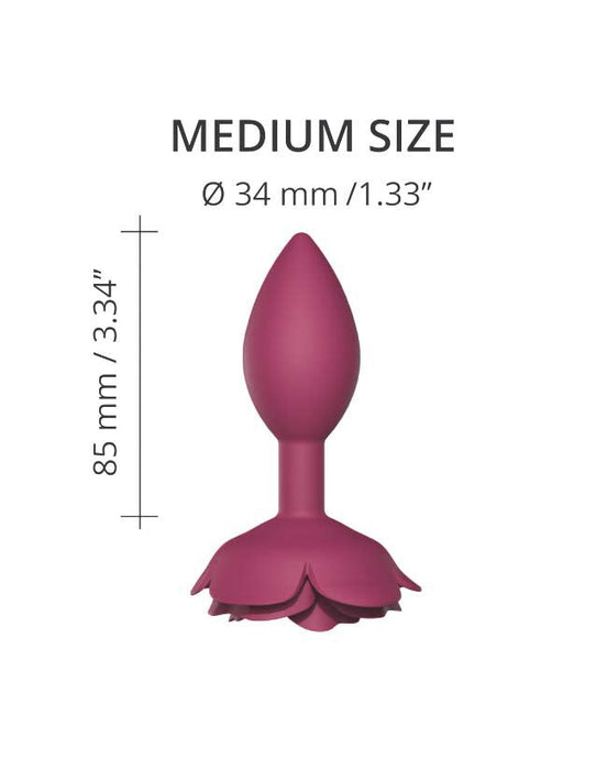 Love to Love - Open Roos Buttplug - Maat M - Rood-Erotiekvoordeel.nl